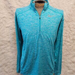 Nike Golf Dri Fit Men's Blue 1/4 Zip Long Sleeves Sweatshirt Size L